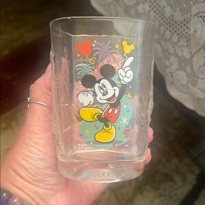 McDonald Mickey Mouse Glass Tumbler